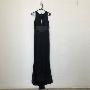 Floor Length Gown With Leather Waist